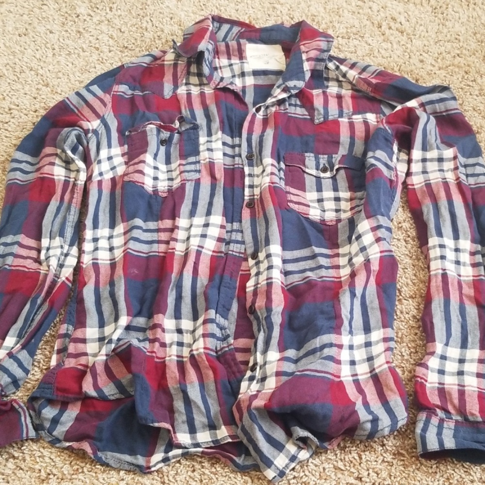 Long sleeve button up flannel